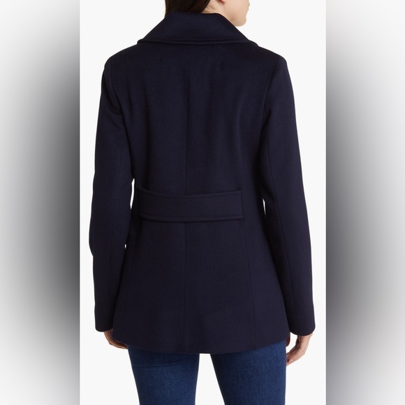 New Fleurette Ali Wool Peacoat in Midnight Women’s Size 12 - Picture 2 of 12